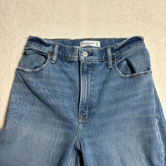 Abercrombie & Fitch Womens 90s Straight Ultra High Rise Demin Jeans Size 29/8R - Picture 5 of 16